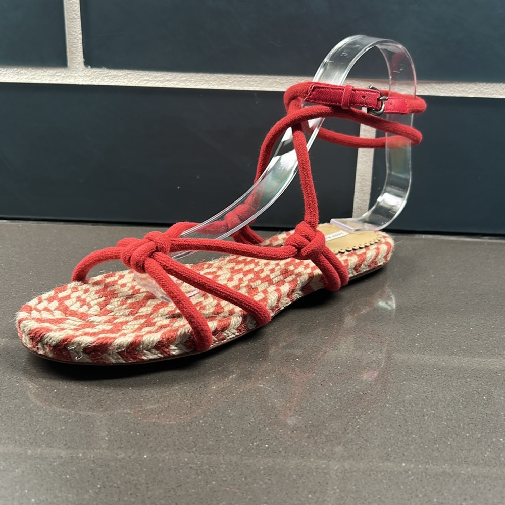 Red Sandals Gladiator Style Sandals - Picture 2 of 7